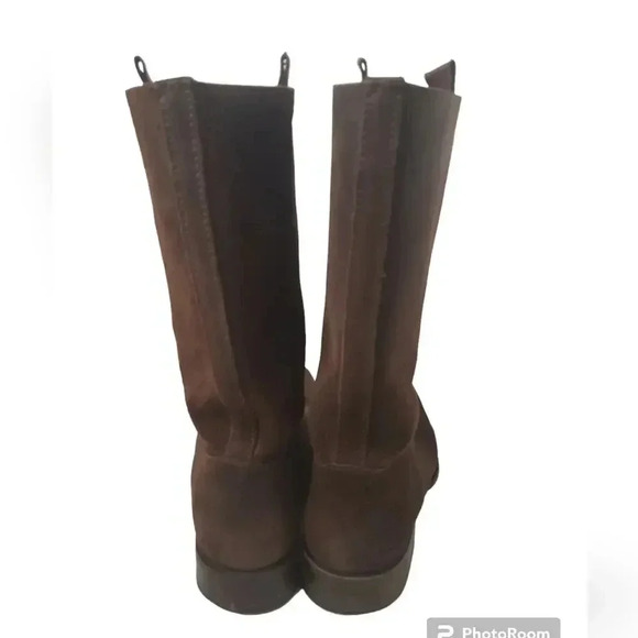 Prada Suede Moto Boots Size 8.5 - Picture 2 of 7